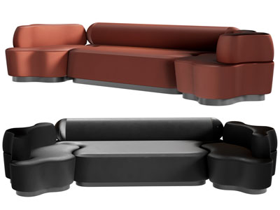 现代拼接多人沙发