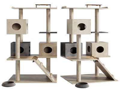 现代实木猫爬架 生活用品