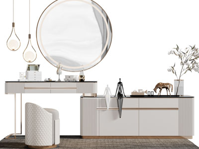 现代轻奢化妆 梳妆台