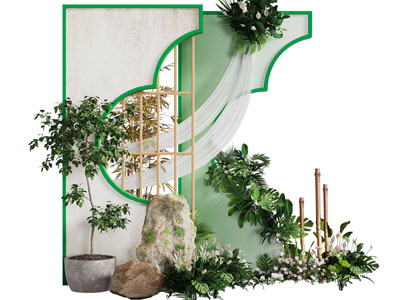 新中式美陈 户外装置