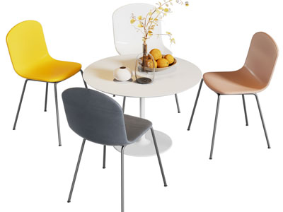 现代休闲餐桌椅组合