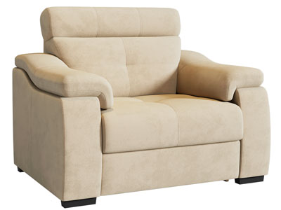 现代布艺单人沙发