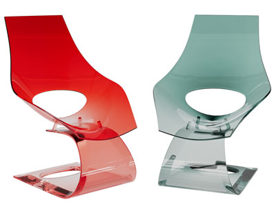 现代亚克力休闲椅子
