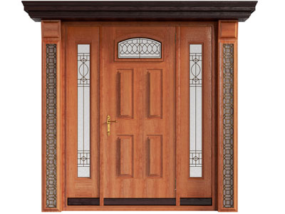 现代大门 入户木门 平开门