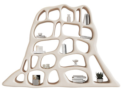 侘寂风创意收纳装饰架3d模型 侘寂风创意收纳装饰架