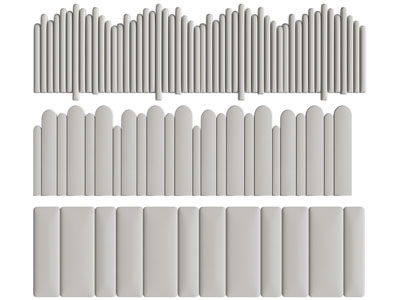 现代软包双人床床头 背景墙3d模型 现代软包双人床床头 背景墙