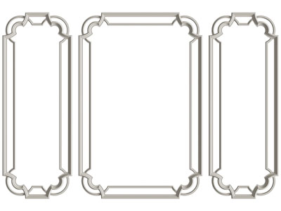 欧式石膏线条3d模型 欧式石膏线条