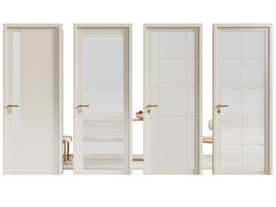 现代玻璃门 平开门 房门