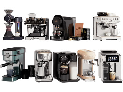 现代咖啡机 家用厨房电器