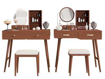 北欧实木化妆 梳妆台