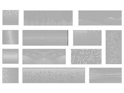 现代透光板 装饰板 铝单板 穿孔板