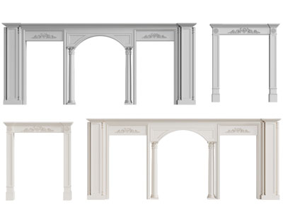 欧式门拱 垭口 门套3d模型 欧式门拱 垭口 门套