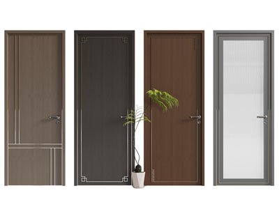 新中式木门 平开门 玻璃门 房门