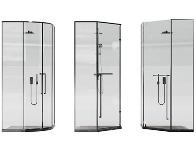 现代钻石造型的淋浴房3d模型 现代钻石造型的淋浴房