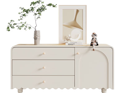 现代玄关柜 边柜3d模型 现代玄关柜 边柜