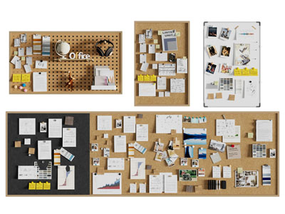 现代实木洞洞眼收纳装饰架 便签墙 墙饰