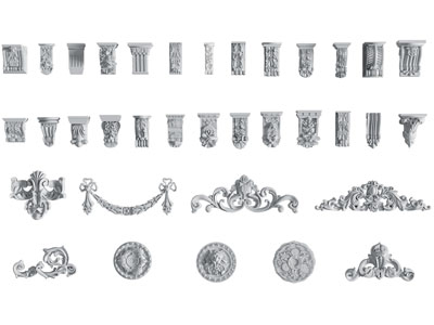 欧式雕花装饰构件 柱头
