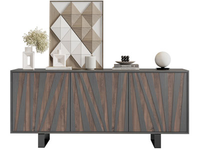 现代中古风玄关柜 边柜3d模型 现代中古风玄关柜 边柜