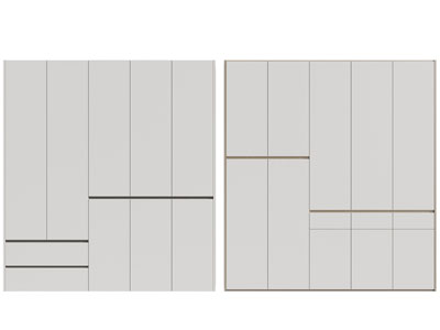 现代衣柜3d模型 现代衣柜