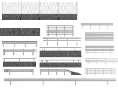 现代户外金属网隔断 栏杆 护栏 围栏3d模型 现代户外金属网隔断 栏杆 护栏 围栏