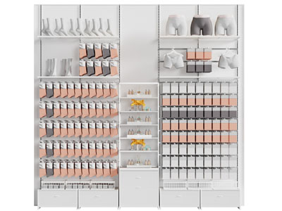 现代袜子 内裤展柜 展示架 货架3d模型 现代袜子 内裤展柜 展示架 货架