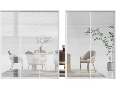 现代玻璃推拉门 移门3d模型 现代玻璃推拉门 移门