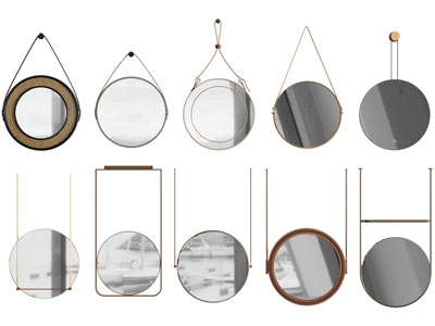 现代墙饰挂件 装饰镜子 智能镜子 卫浴镜