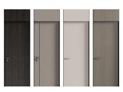 现代木门 平开门 房门3d模型 现代木门 平开门 房门