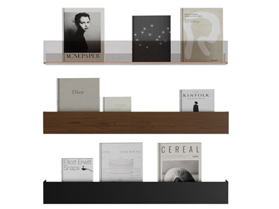 现代墙面亚克力书刊杂志收纳架