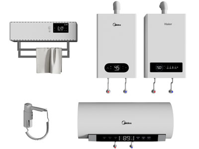 现代电热水器 吹风机 恒温电热毛巾架