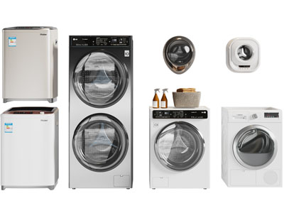 现代滚筒全自动洗衣机 子母洗衣机