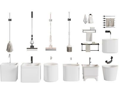 现代陶瓷拖把池 生活用品