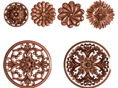 欧式雕花装饰构件3d模型 欧式雕花装饰构件