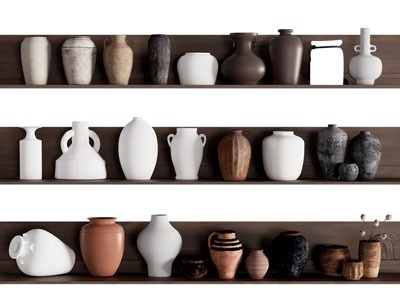 现代陶瓷器皿 摆件组合