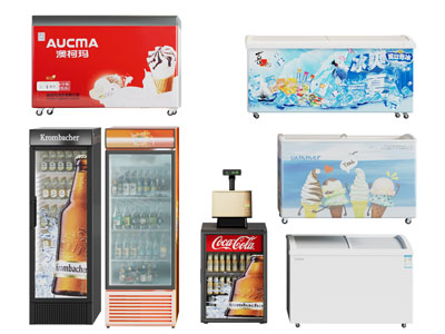 现代冰柜 冷饮柜 冰箱 展柜