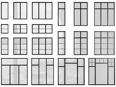 现代玻璃平开窗户3d模型 现代玻璃平开窗户