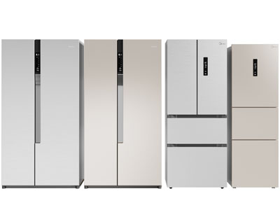 现代双开门 上下门电冰箱