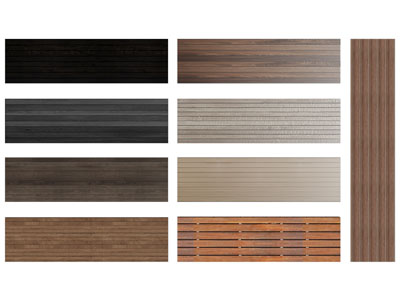 现代庭院防腐木地板3d模型 现代庭院防腐木地板