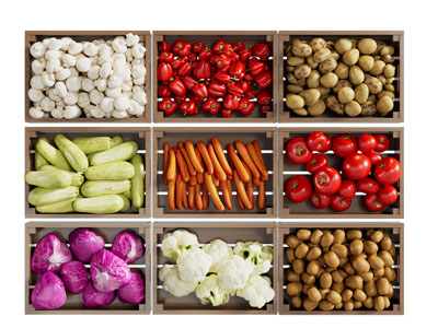 现代西红柿 土豆 胡萝卜水果食物蔬菜