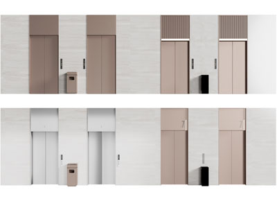 现代电梯3d模型 现代电梯