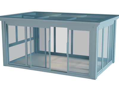 现代玻璃阳光房