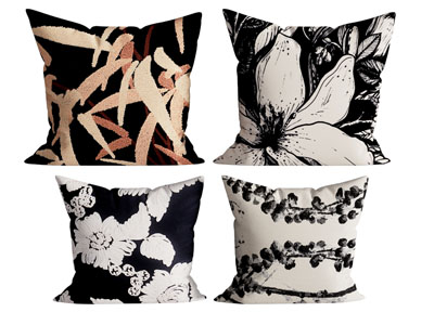 现代方形靠垫抱枕