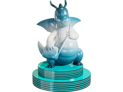 现代恐龙雕塑雕刻 摆件组合3d模型 现代恐龙雕塑雕刻 摆件组合