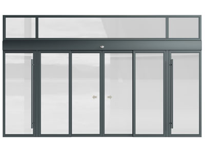 现代玻璃隔断 办公大门 双开门3d模型 现代玻璃隔断 办公大门 双开门