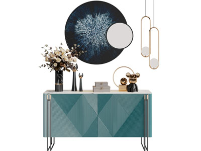 新中式玄关柜 边柜