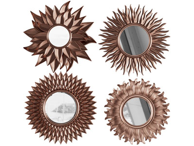 现代金属装饰镜子 墙饰