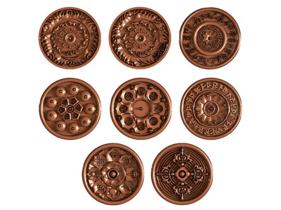 现代铜制圆形浮雕墙饰挂件