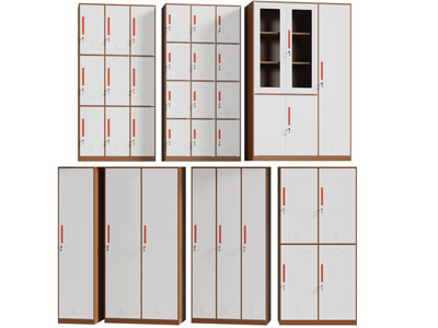 现代铁皮更衣柜 存储柜