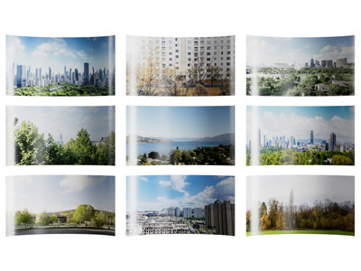 现代室外风景贴图3d模型 现代室外风景贴图