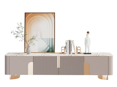 现代电视柜 装饰画